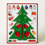 Enfeite De Natal Mini Árvore Madeira Para Montar 25 Peças