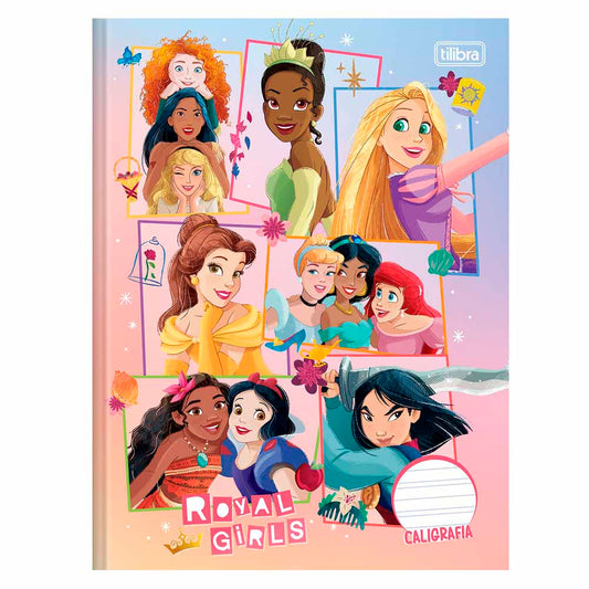 Caderno Caligrafia Princesas Disney 40 folhas Tilibra