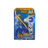 Pião Zip Zap Lançador com luz 4 Peças