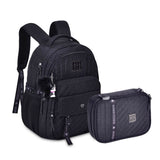 Kit Mochila Escolar + Estojo Box Rebecca Bonbon Fashion Original Clio