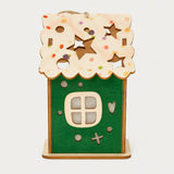 Enfeite De Natal Casa Luminosa Biscoito Natalino 9cm Decoração Casa