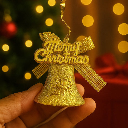 Enfeite Natal Sino Dourado com 6