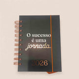 Agenda 2026 Motivacional Pequena Espiral Capa Dura 336 Páginas