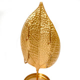 Kit Porta Joias Decorativo Metal Folha Com 4 Peças