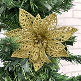 Anúncio Enfeite De Natal Galho Artificial Com Glitter Para Decorações E Ornamentos