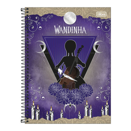 Caderno Universitário Capa Dura Wandinha 1 Matéria Tilibra