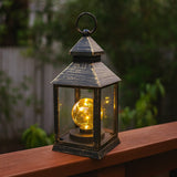 Luminária Lamparina De Vidro Com Lâmpada e Leds