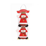 Enfeite De Pendurar Decorativo Boneco De Neve Ou Papai Noel Com Placa Feliz Natal