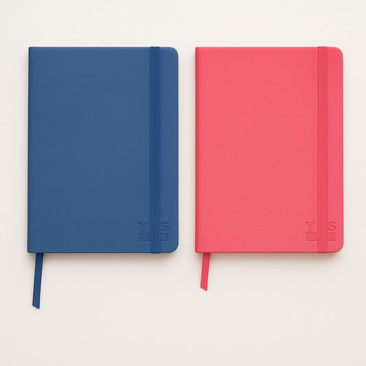 Caderno Pequeno Com Elástico A5 Liso Pautado Yins