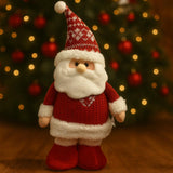Enfeite De Natal Decorativo Papai Noel/Boneco De Neve Perna Longa Que Estica 48cm