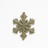 Enfeite Natal Floco Neve Gliter 8Cm Com 3