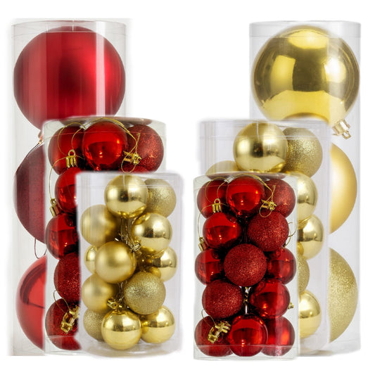 Bola De Natal 4cm/5cm/10cm Com Até 20 Unidades Pequena/Média/Grande Enfeite Decoração Árvore