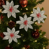 Anúncio Flor De Natal Artificial Decoração Para Árvore E Ornamentos