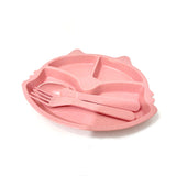 Kit Refeição Pratinho Infantil De Gatinho