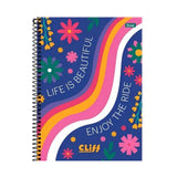 Caderno Universitário Capa Dura Cliff Girl 10 matérias Foroni