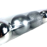 Bola natal nº8 prata com 6