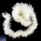 Festão Branco Brilhoso 9cm 2m