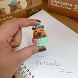 Capivara Fofa Borracha ou Apontador Divertido