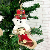 Enfeite De Natal Pendente Feltro 14cm