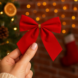 Laço de Natal Vermelho 9cm Com 5