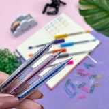 Kit Caneta Gel Com Glitter Rebecca Bonbon Com 6 SkyPaper