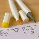 Kit Livro De Colorir Comfy Goods Com Canetas Touch Ponta Dupla – Sweet & Cozy/Fluffy & Cute