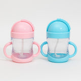 Copo De Transição Infantil Com Alças E Canudo De Silicone 250ml