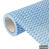 Kit Pano de Limpeza Multiuso Tipo Perfex Com 3 Rolos