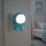 Luz Noturna Infantil Mini Abajur De Tomada Bivolt Astronauta/Nuvem