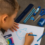 Kit Escolar Infantil Temático Papelaria Com 8 Peças Menina/Menino