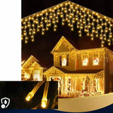 Anúncio Cascata De Natal 100/200/400 Leds Até 10 Metros Com 8 Funções 127v Decoração Festas