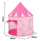 Barraca Infantil Menina Tenda Cabana Dobrável Castelo Das Princesas