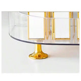 Organizador Multiuso Acrílico Com Pé Dourado