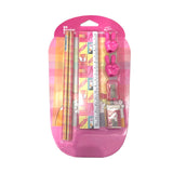 Kit Escolar Infantil Papelaria Divertida Menina/Menino Com 7 Peças