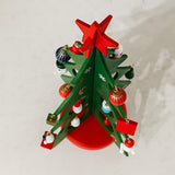 Enfeite De Natal Mini Árvore Madeira Para Montar 25 Peças