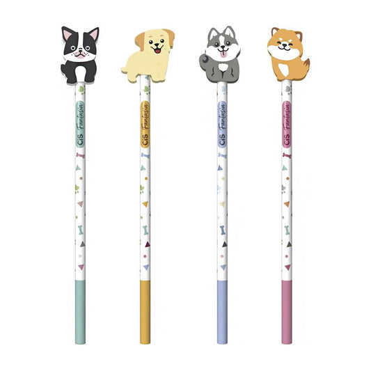 Lápis Com Borracha Pets Sertic