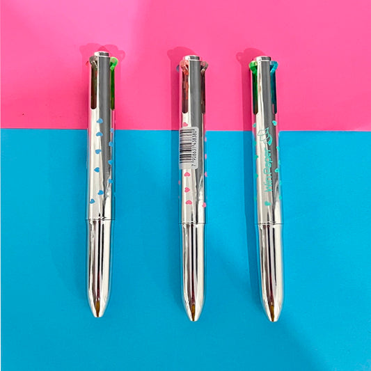 Caneta Metálica 4 Cores Fiorella Sotti WinPaper