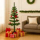 Árvore De Natal 1,20M Verde Com Festão