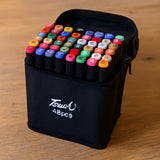 Kit Canetas Para Pintar Bobbie Goods Marcador Ponta Dupla Com 24/36/48 Cores