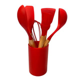 Jogo De Utensílios De Silicone Para Cozinha Com 7 Peças