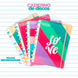 Caderno De Disco Médio Frases Motivacionais