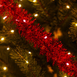 Festão De Natal Crespo Metalizado 2m x 9cm Para Decoração De Árvore