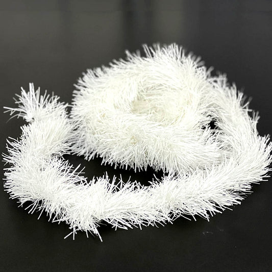 Festão Branco Brilhoso 9cm 2m