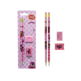 Kit Escolar Urso Lotso Toy Story 4 peças Lápis Borracha Apontador Molin