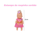 Boneca Nicinha Faz Xixi Com Peniquinho E Mamadeira