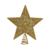 Ponteira Estrela com Arabescos Vazados e Glitter