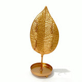 Kit Porta Joias Decorativo Metal Folha Com 4 Peças