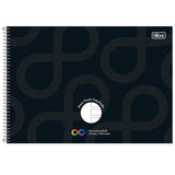 Caderno De Desenho Meia Pauta Ampliada Espiral Neurodiversidade 40 Folhas Tilibra