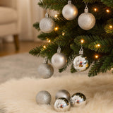 Bola Natal Nº5 Prata Com 12