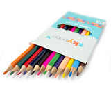 Lápis de Cor Jumbo Triangular Com 12 SkyPaper